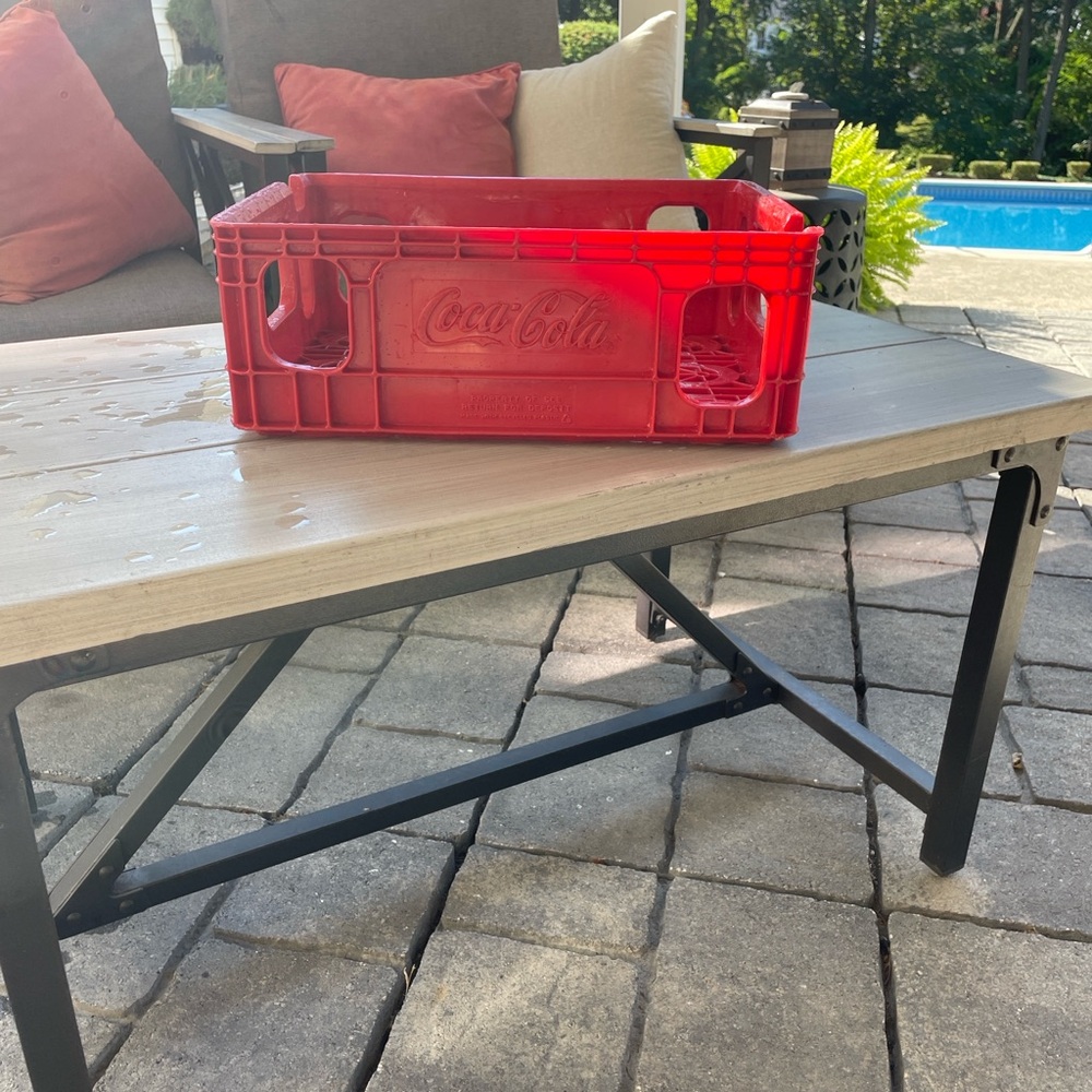 Coca-Cola Bright Red Storage Crate